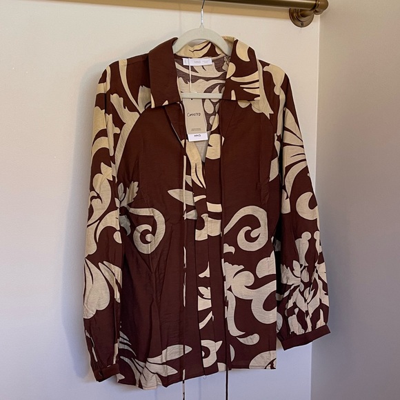 Mango Flowy Printed Top 10 - Picture 4 of 7